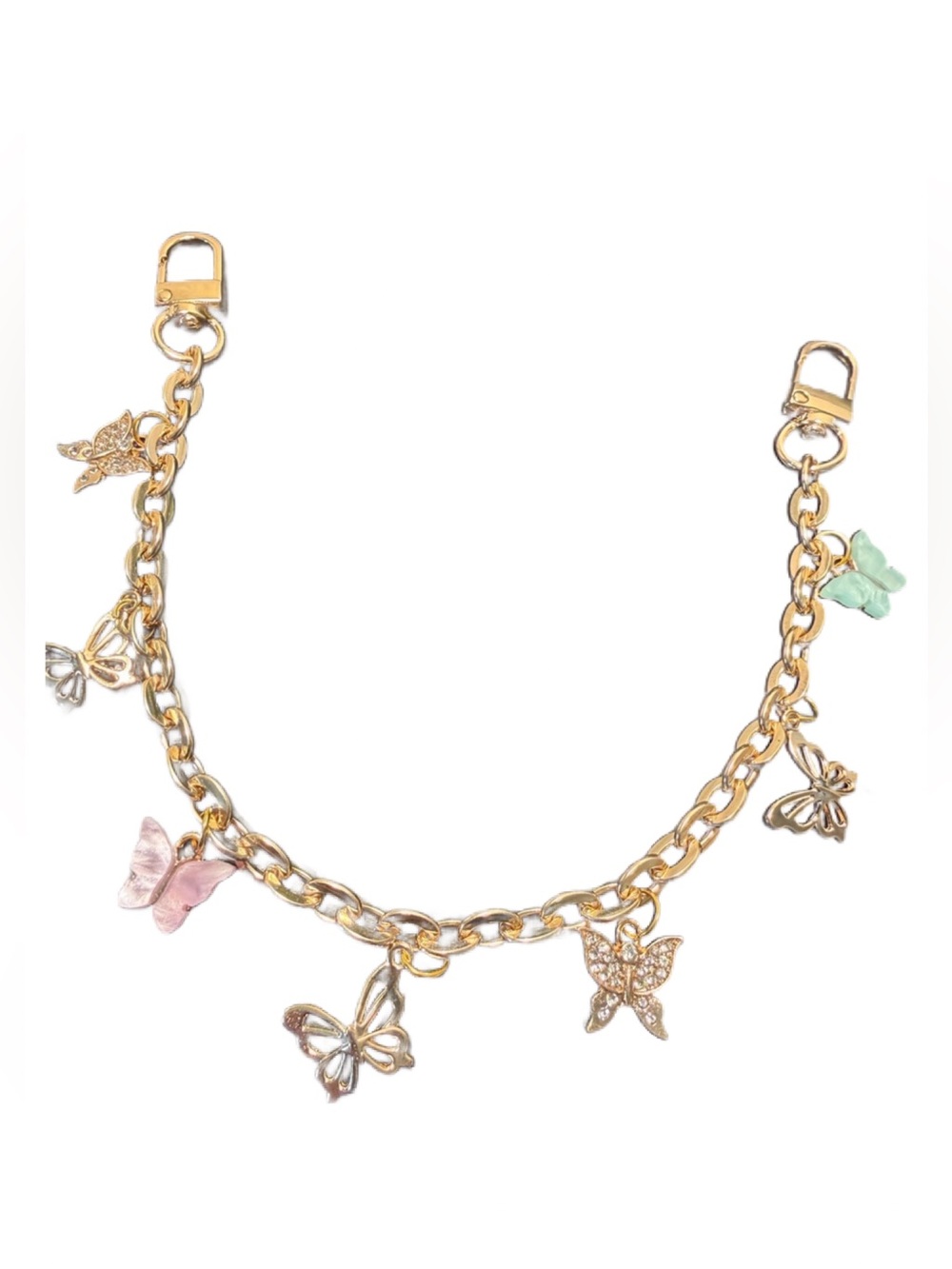 New Gold Butterfly bag charm/Keychain